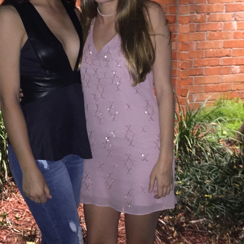 Pink Beaded Dress